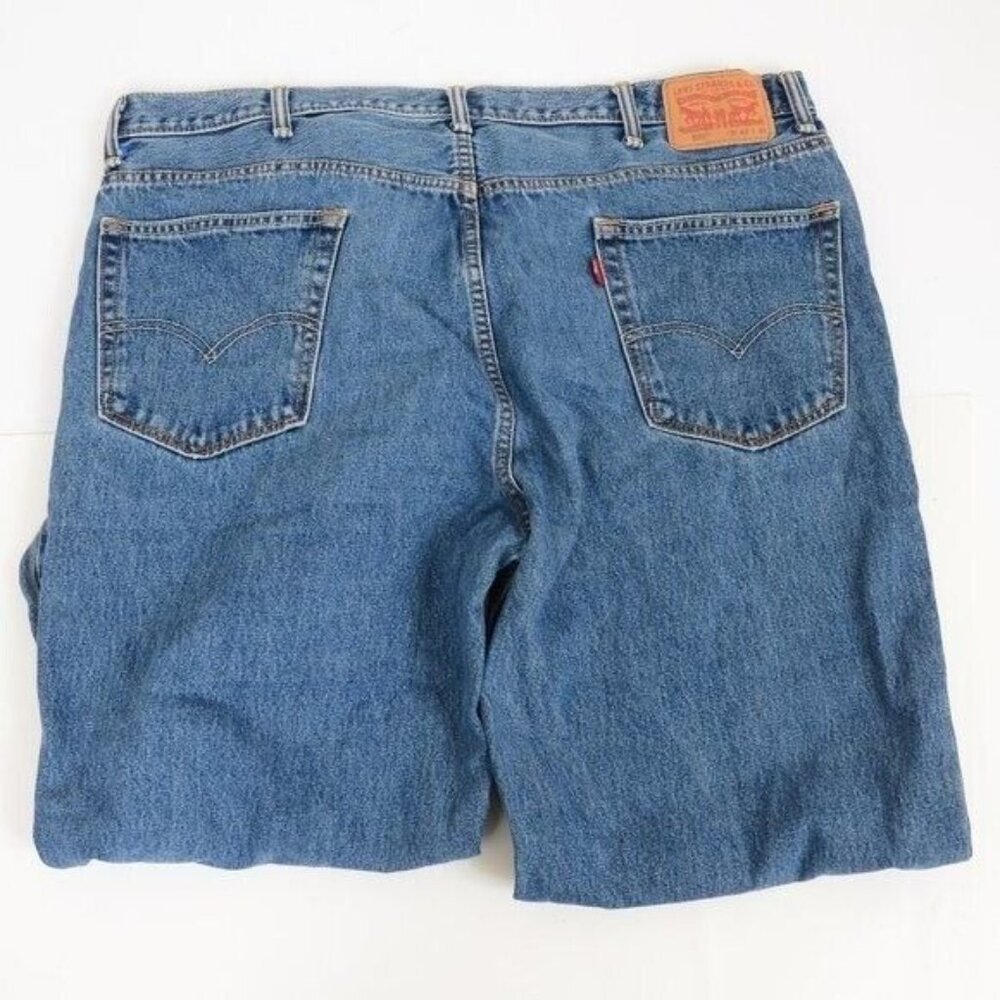 Levi's Big and Tall Mens 550 42 X 32 Tapered Leg Relaxed Fit Blue Jeans - Picture 6 of 10